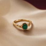 Meher Green Stone Ring